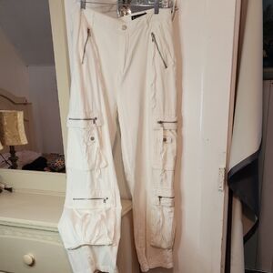 BLANKNYC Stylish White Cargo Pants